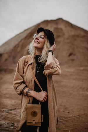 Bolso de la celda Papero Bolso de hombro Mantenía hecha de papel para pasaporte Travel Leisure