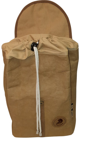 Búho de mochila Papero Hecho de papel potente de 13 l de luz, resistente a la lágrima e impermeable, sostenible