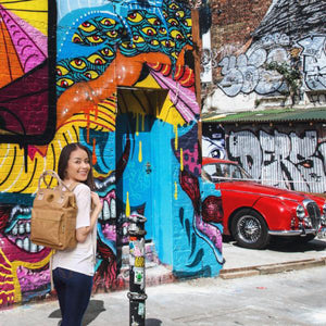 Mochila de Papero hecha de papel lynx 12 l mochila de handbasch 2 en 1, impermeable, a prueba de lágrimas