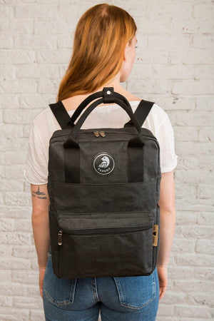 Mochila Papero hecha de papel lynx ii 12 l lavable, ligero, a prueba de lágrimas, impermeable, vegano, sostenible