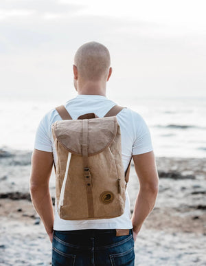 Búho de mochila Papero Hecho de papel potente de 13 l de luz, resistente a la lágrima e impermeable, sostenible