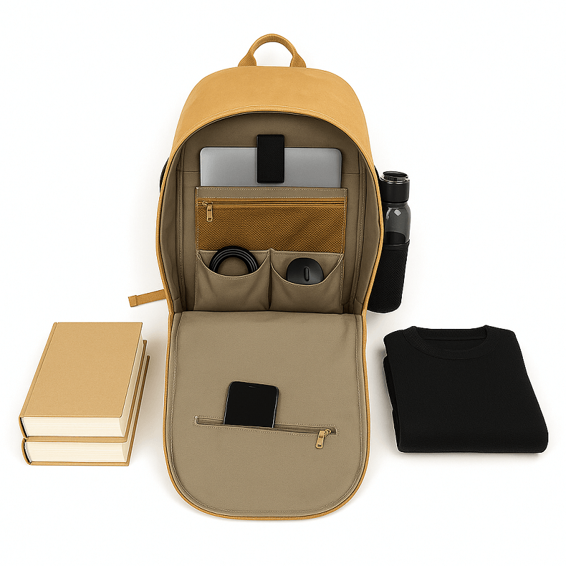 NEU Rucksack aus Papier | FOX durchdacht| 22 L Unisex waschbar, reißfest, wasserfest, nachhaltig Daypack