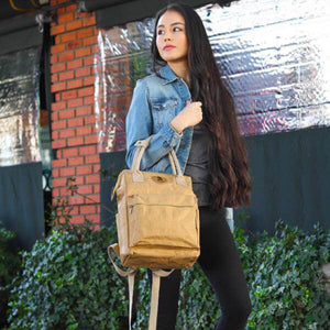 Mochila de Papero hecha de papel lynx 12 l mochila de handbasch 2 en 1, impermeable, a prueba de lágrimas