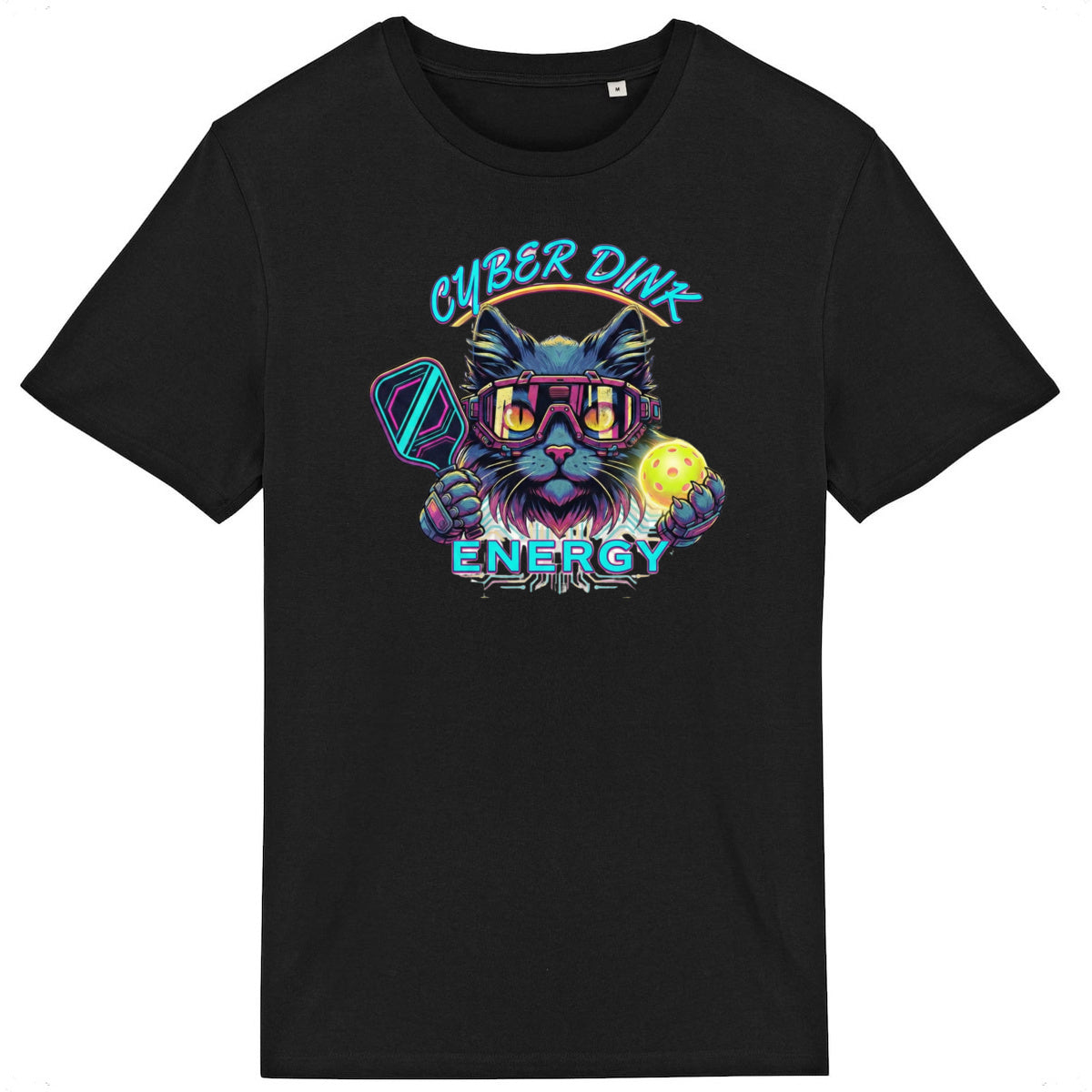 T-Shirt - BIOLOGIQUE- Cyber Cat Pickleball - Homme - front_2