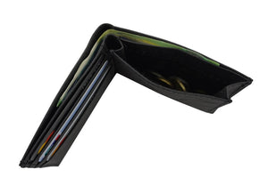Raven de billetera plana de Papero Light con protección RFID integrada y compartimento de monedas