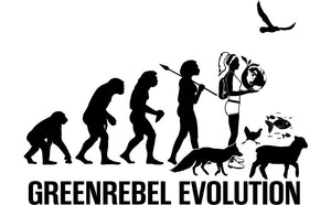 T-shirt-Bio - Greenrebel Evolution - Het is tijd voor de groene rebellie-dames
