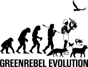 T-shirt-bio - GreenRebel Evolution - Es hora de los caballeros de rebelión verde
