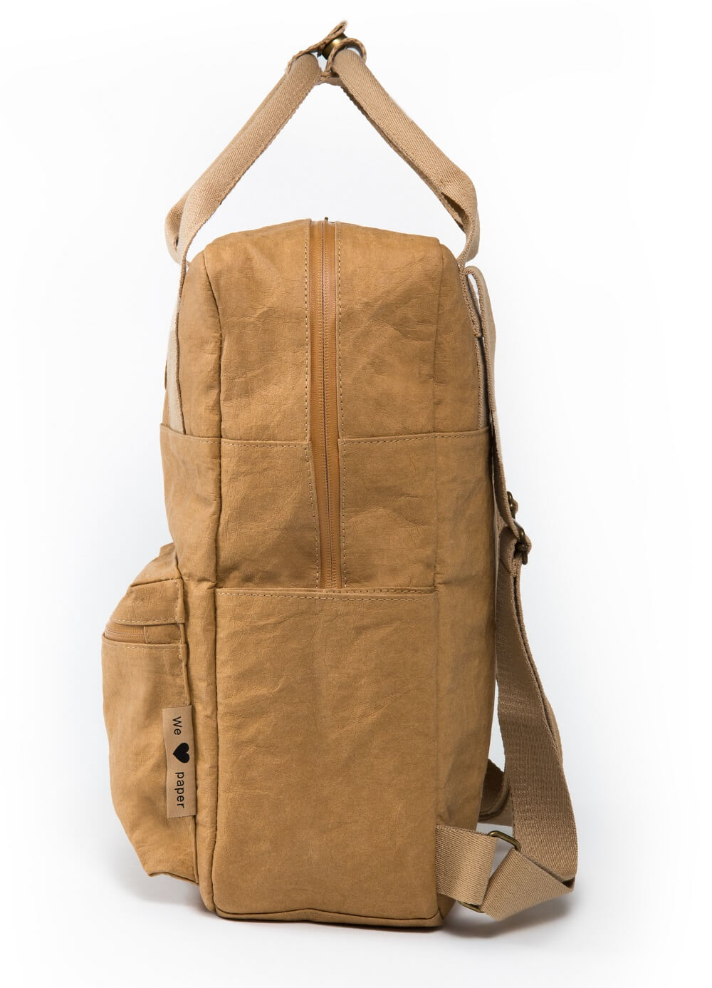 Papero - L'originale zaino in carta kraft, vegano, sostenibile, da borsetta