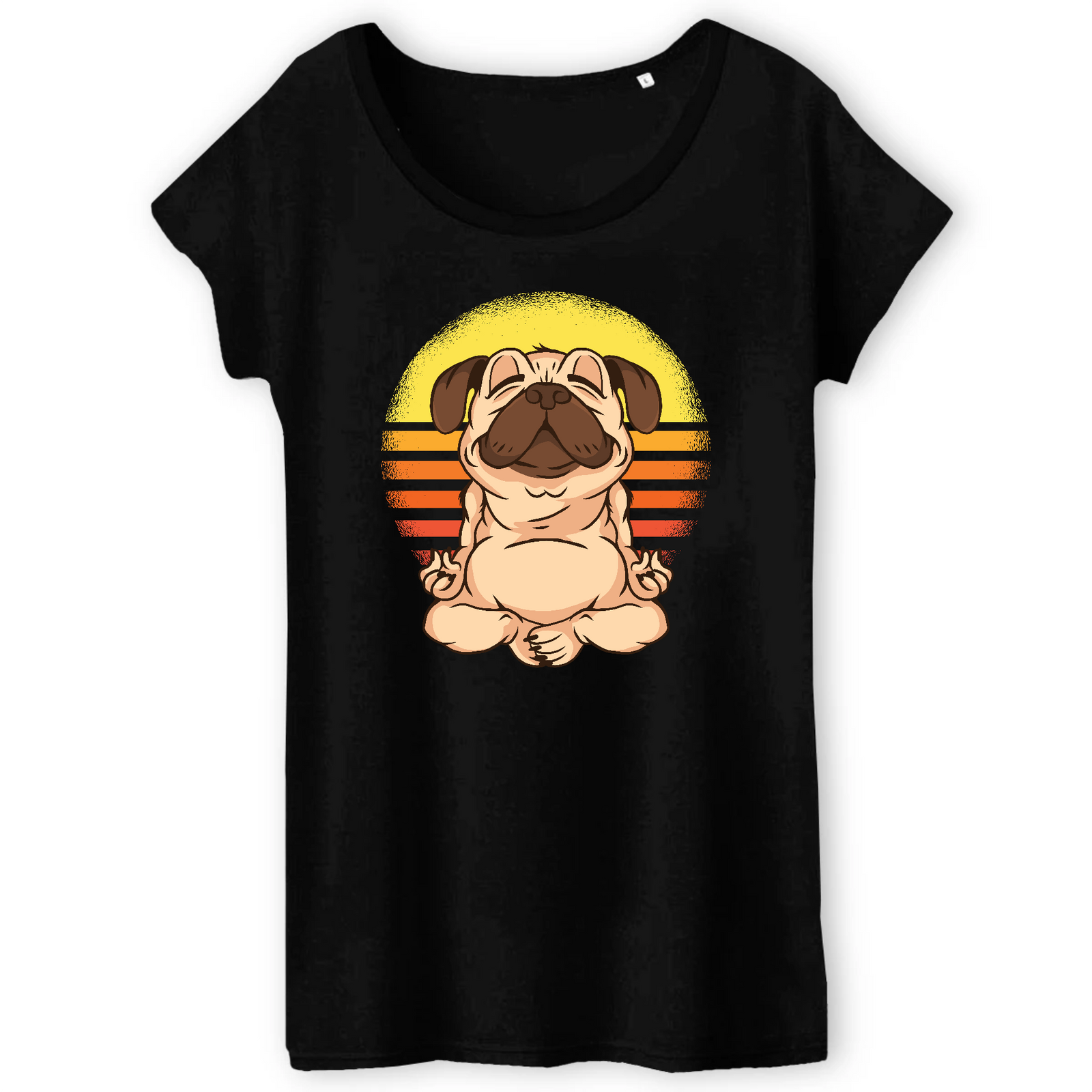 Camiseta- biotecas yoga vintage- cargada