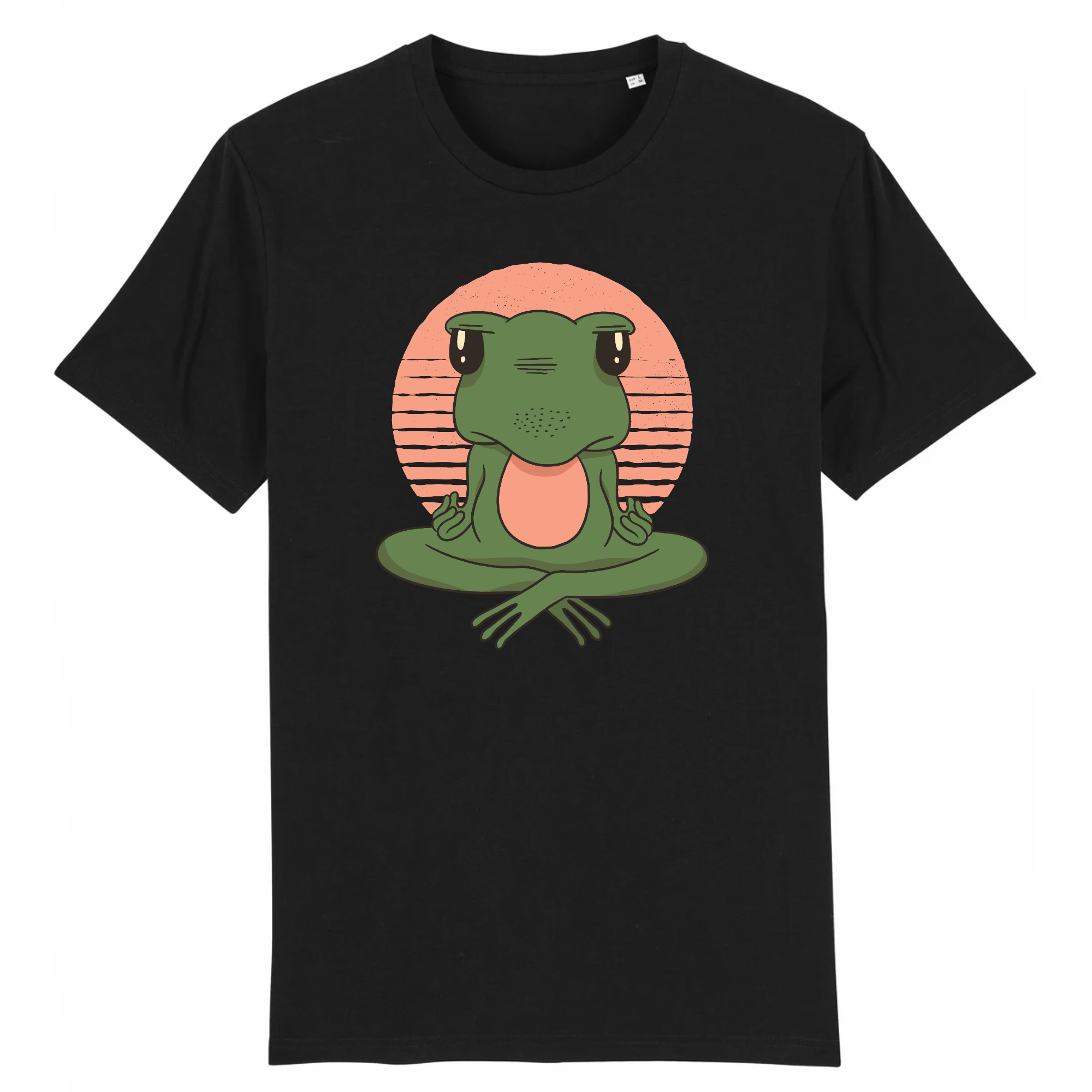 T-shirt bio-frog yoga vintage gentlemen