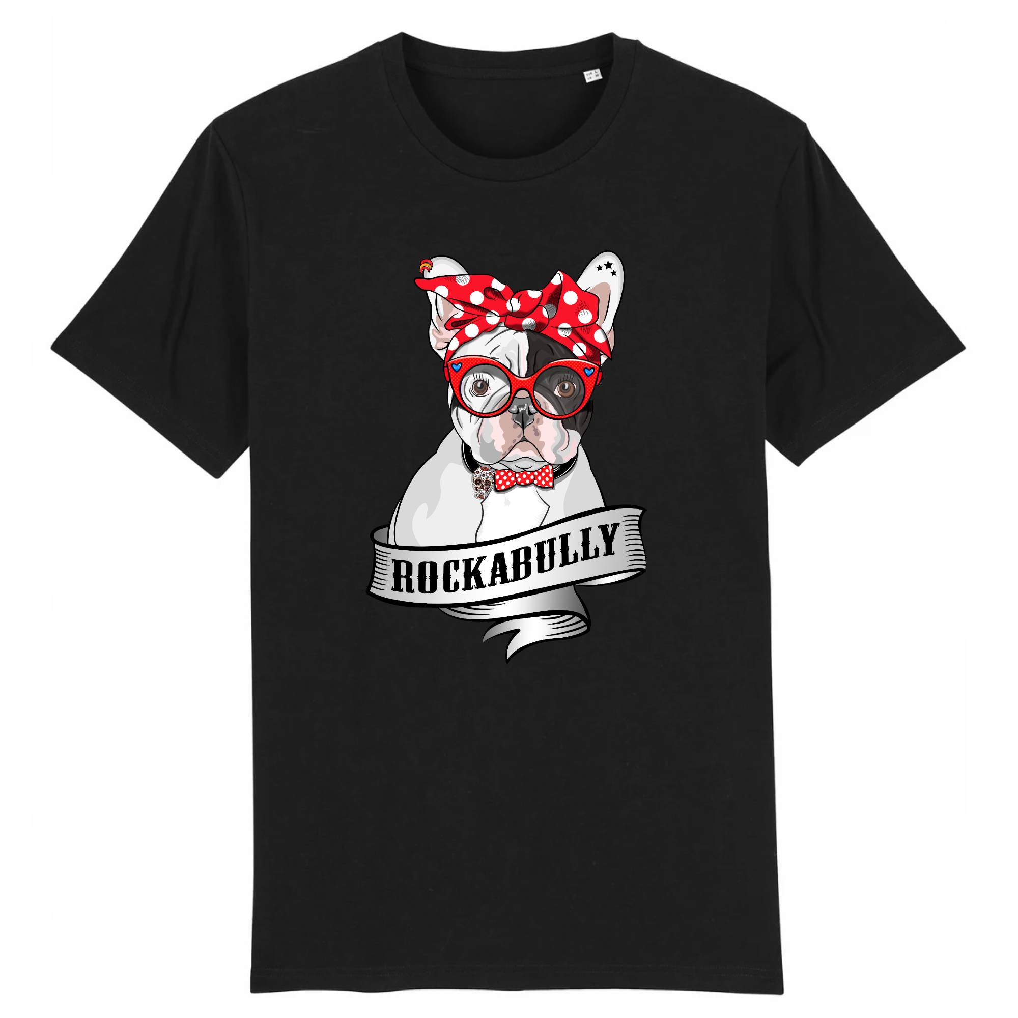 T-shirt- bio-Franch Bully Rockerbully