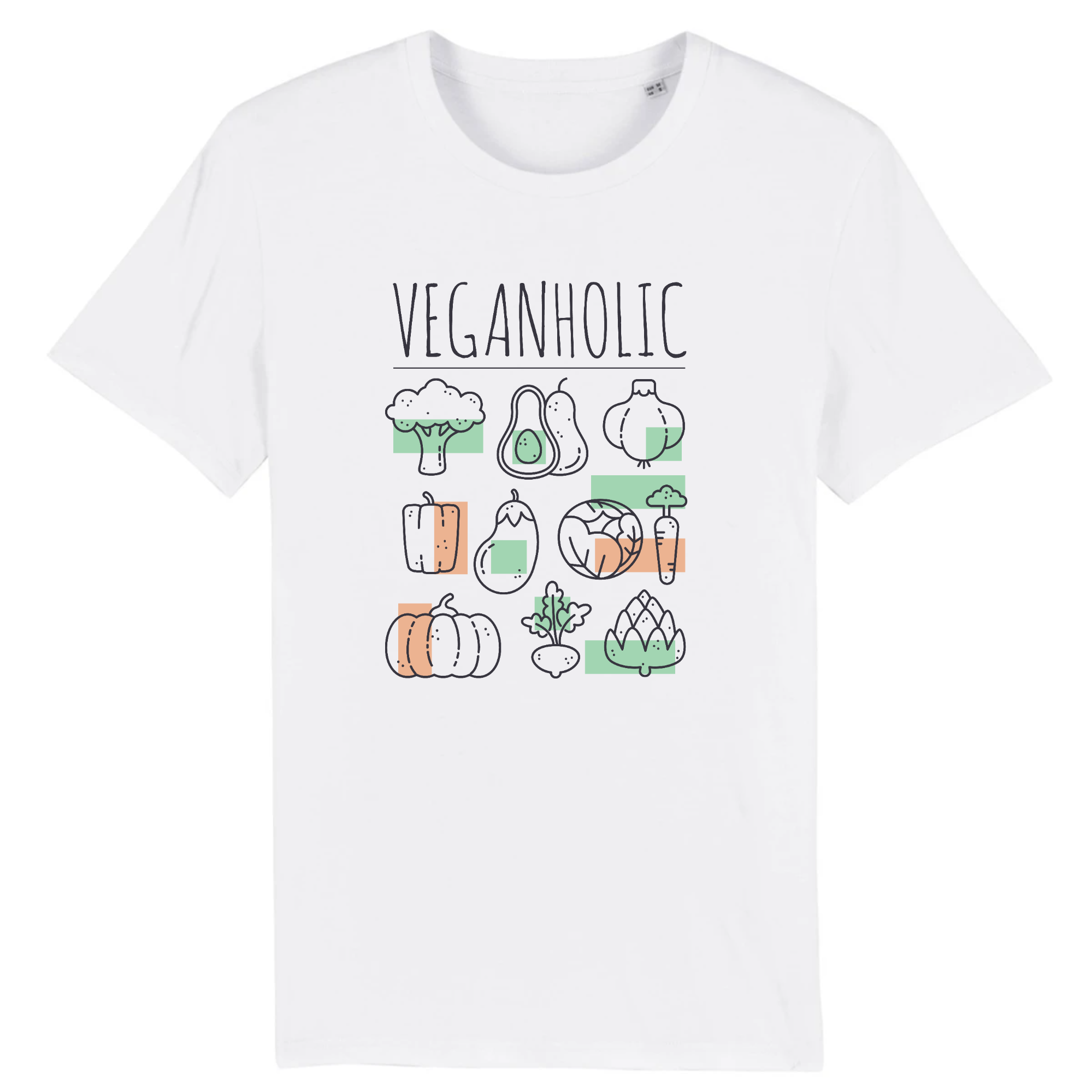 T-shirt-bio-veganholische mannen
