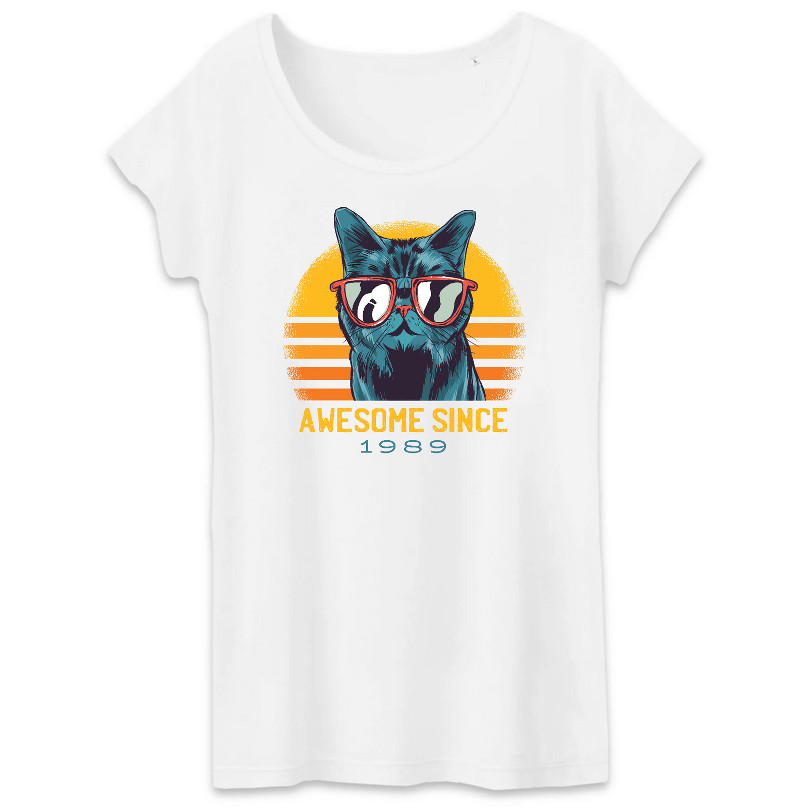 Camiseta-ORGÁNICA-IMPRESIONANTE DESDE 1989-Mujer