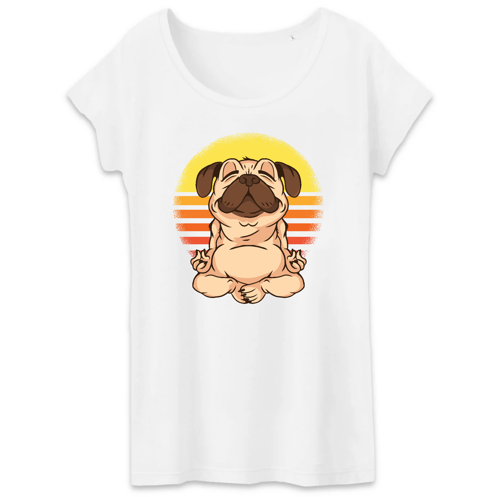 Camiseta- biotecas yoga vintage- cargada