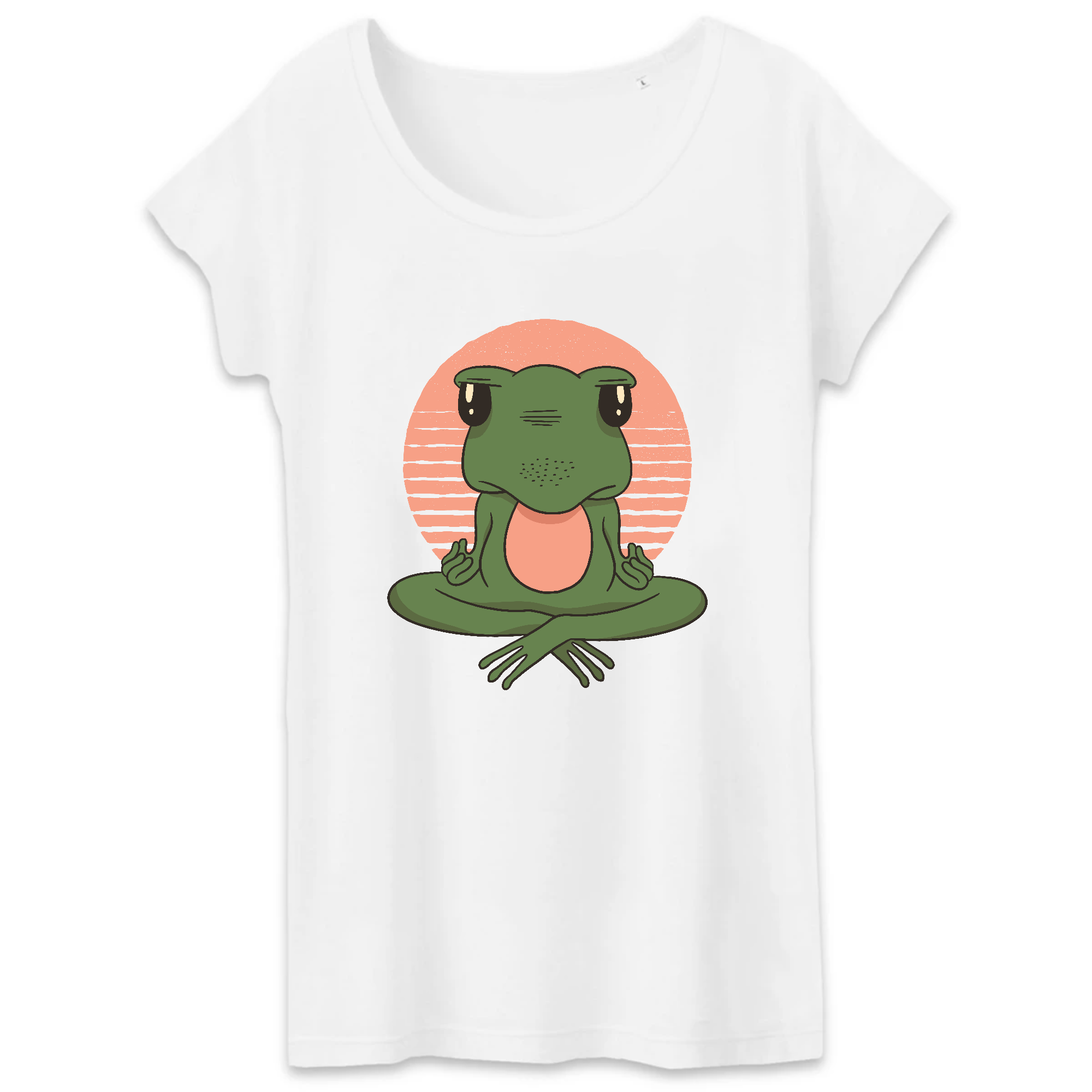 T-shirt Bio-Frog Yoga Vintage Dames